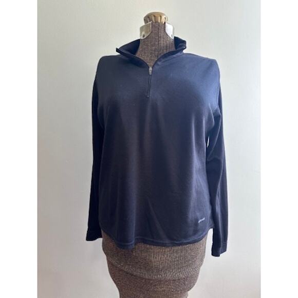 Patagonia black capilene quarter zip pullover size L - Picture 1 of 5